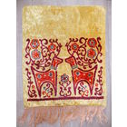 Накидка плюшевая СССР с оленями. плюш на х.б основе (6)