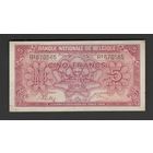Бельгия 5 франков 1943 года. Тип Р-121. Состояние XF