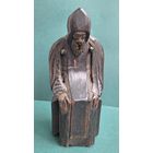 Нил Столобенский, фигурка 14,5 см, дерево, резьба- 19 век.