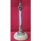 Старинный термометр.Ртуть. Бронза посеребренние. 19  век.