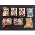 Детские значки. Сказки. Гуси лебеди, Маша и медведь, репка, Карлсон, лиса и журавль. Цена за один. (Б-1)