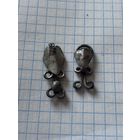 Серьги серебро,старенькие, с рубля, три дня