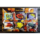 Блок  РЫБЫ МОРСКИЕ ОБИТАТЕЛИ ФАУНА   MNH