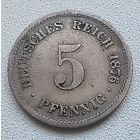 Германия 5 пфеннигов, 1876 D  2-1-46