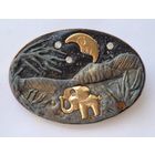 Крупная брошь. 80-е годы, Германия