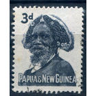 Британские колонии - Папуа Новая Гвинея - 1961/63г. - ландшафты, виды, местные мотивы, 3 P - 1 марка - гашёная [Mi 30]. #3-WB-78-A-1