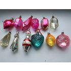 Елочные советские игрушки лотом 12шт. фонарики