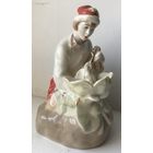 Статуэтка фарфор ИВАН-ЦАРЕВИЧ (ЦАРЕВНА ЛЯГУШКА).Минский ФФЗ