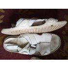 Сандалии сланцы рр 44 кожа белые италия 285 мм.