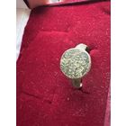 Кольцо старинное с волнами