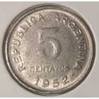 Шалёны распродаж! 5 Сентаво Аргентина 1952. В холдере