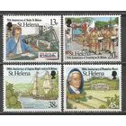 Остров Св.Елены. Знаменитые Годовщины острова. 1992г. Mi#588-91. Серия.