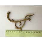 Кронштейн, Часть от старинного подсвечника, бра Латунь, Золочение ?