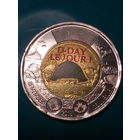 2 доллора Канада 2019 .. высадка..