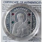 Без МЦ! 10 руб 2008 Николай Чудотворец Серебро Кристаллы Сваровски серия Православные Святые Смотрите другие мои лоты