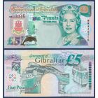 Гибралтар, 5 фунтов 2000 г., P-29 (MM, памятная - Миллениум), UNC