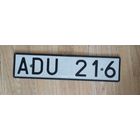 Автомобильный номер. ( S ).