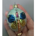 Ёлочная игрушка, стекло, стрекоза