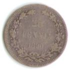 25 пенни 1890 год  _состояние VF-