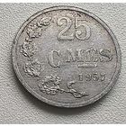 Люксембург 25 сантимов, 1957   5-6-46