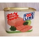 Коробка жестяная от ветчины. Швейцария. Времен СССР.