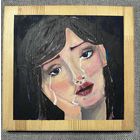 Живопись на доске "Мраком задернуты небо и даль..."