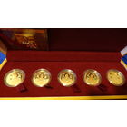 Orthodox Saint , Православные святые , 50 руб . Золото 900 проба. 2008 г.Комплект золотых монет: Евфросиния Полоцкая, Серафим Саровский, Сергий Радонежский, Николай Чудотворец ,Целитель Пантелеимон.