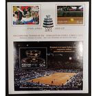 Марки России 2003, Кубок Дэвиса 2002 чистый малый лист СК 829 - 830, 831, тиснение серебром 99,9%, каталог 3000 рос. рублей Прим**