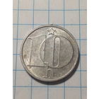 10 геллеров Чехословакия 1980 год