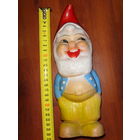 Гном . Гномик резиновый большой. Редкая винтажная игрушка