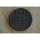 Австрия 2 геллера 1917