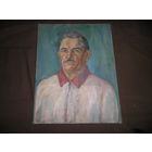 Картина Портрет мужчины холст/масло,Н/Х.60-е г.С рубля.