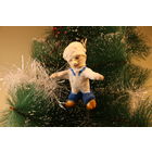 Ёлочная игрушка папье-маше, "Повар".