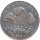 20. Англия пол пенни, токен 1794 год