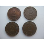 ФРГ  2 пфеннига   1961 G . J . F . D .