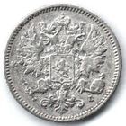 ВЕЛИКОЕ КНЯЖЕСТВО ФИНЛЯНДСКОЕ. 25 ПЕННИ 1894 L. АЛЕКСАНДР III