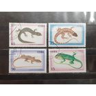 Куба. 1994 год. Фауна. Пресмыкающиеся. Ящерицы, хамелеоны (1086)