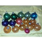 Елочная игрушка ГДР шар, шары- толстое стекло - елочная  игрушка ГДР