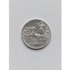 Италия 1 ЛИРА 1917 г. Виктор Эммануил III серебро