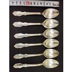 Ложки чайные серебряная Роза, мельхиор. Кольчугино, СССР