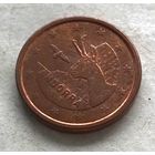 Андорра 1 евроцент 2018