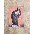 Карточка от жвачки (NINJA / Ниндзя) Street Fighter Уличный Боец Вкладыш Стрит Файтер 90-е