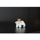 Фарфоровая статуэтка "Слон с повозкой".