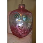 Сова большая кремлевская игрушка толстое стекло