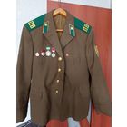 Дембельский китель рядового Погранвойск СССР со знаками+ рубашка,галстук.