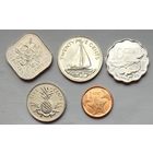 Багамские острова (Багамы) 1, 5, 10, 15, 25 центов 2005 - 2009 гг. Набор 5 монет