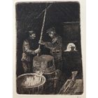 Офорт член союза худ СССР С .Романов подписная до 1970 года