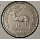 Маврикий 1/2 рупии, 1950