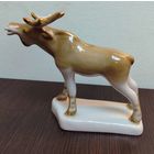 Винтажная фарфоровая статуэтка лось производство СССР