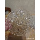 Хрустальные плоские подставки винтаж